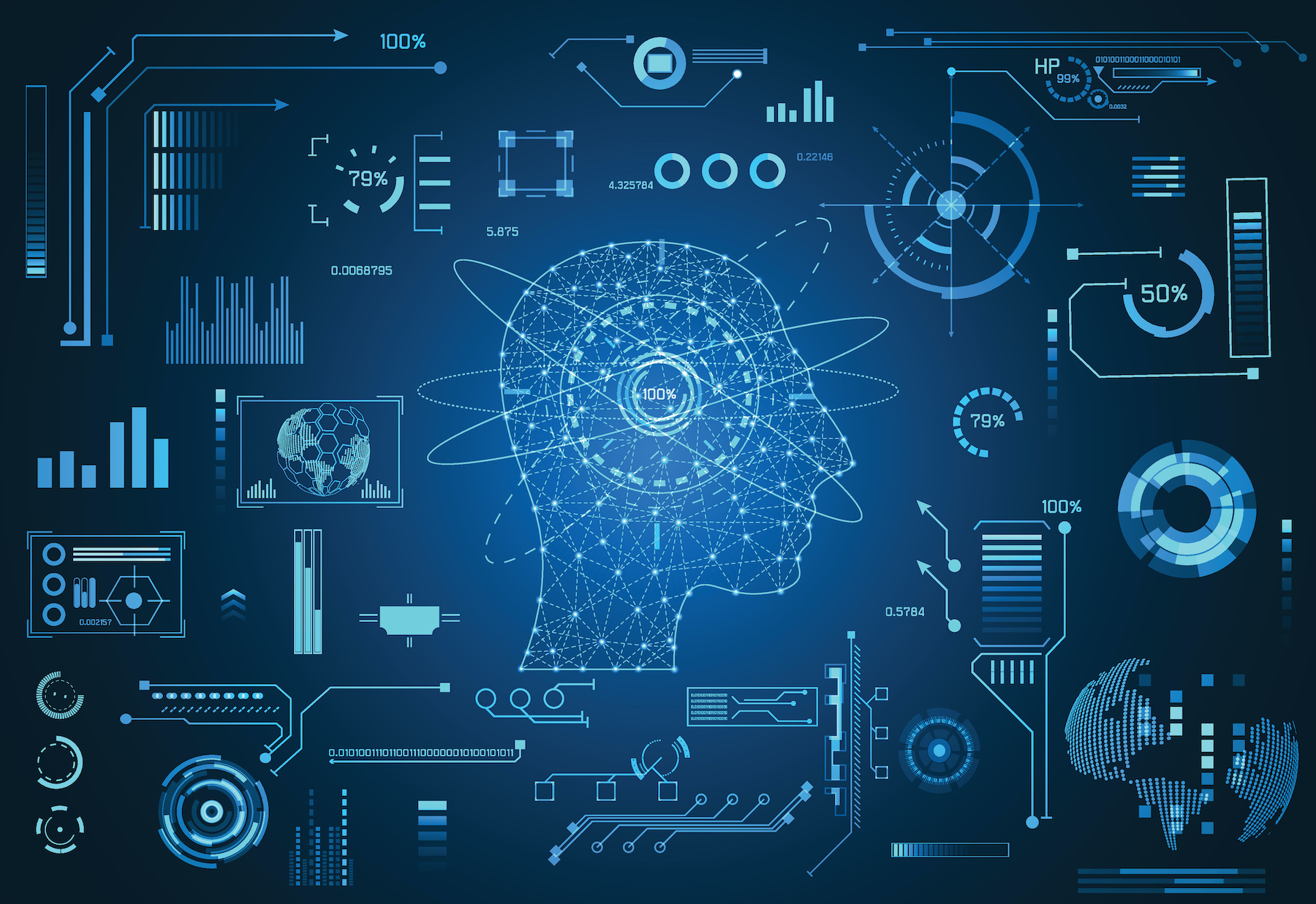 Intelligence artificielle et données de santé : un mariage réussi. © Tex vector, Adobe Stock