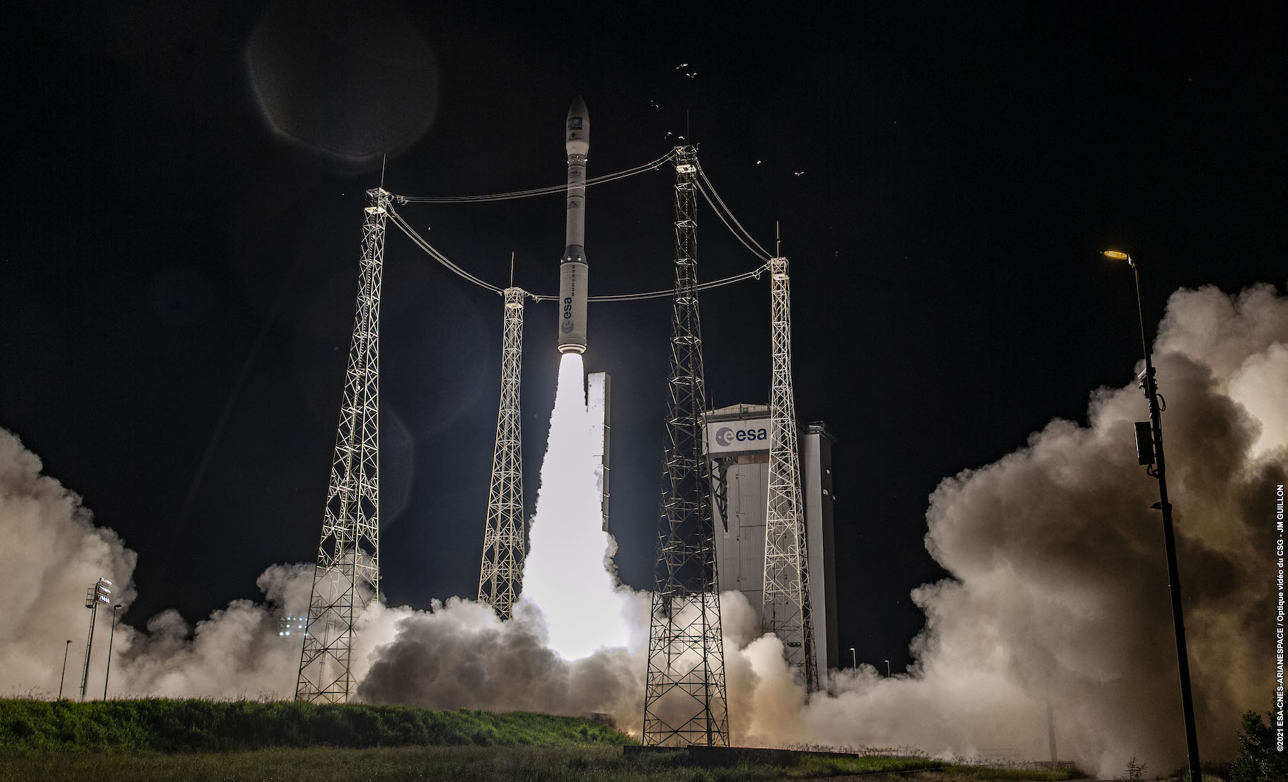 Ce lundi 16 août 2021, le lanceur Vega a mis sur orbite l’un des satellites de la constellation Pléiades Neo. © ESA, Cnes, Arianespace-JM Guillon